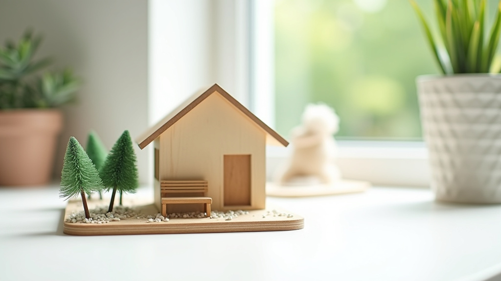 Intérieur moderne avec mobilier contemporain, plantes vertes et connexion visuelle avec l'extérieur