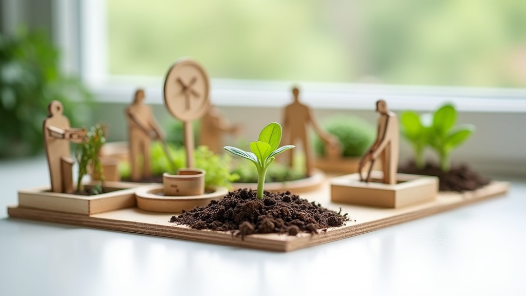 Jardin collectif animé par l'association Jardinot avec des parcelles bien entretenues