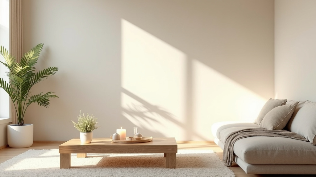 Projet de décoration intérieure avec mobilier sélectionné et éclairage adapté
