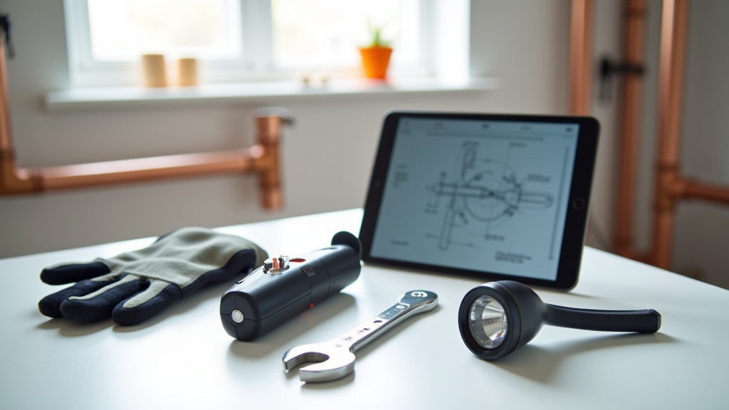 Boîte à outils professionnelle de plombier avec variété d'outils essentiels en 2026