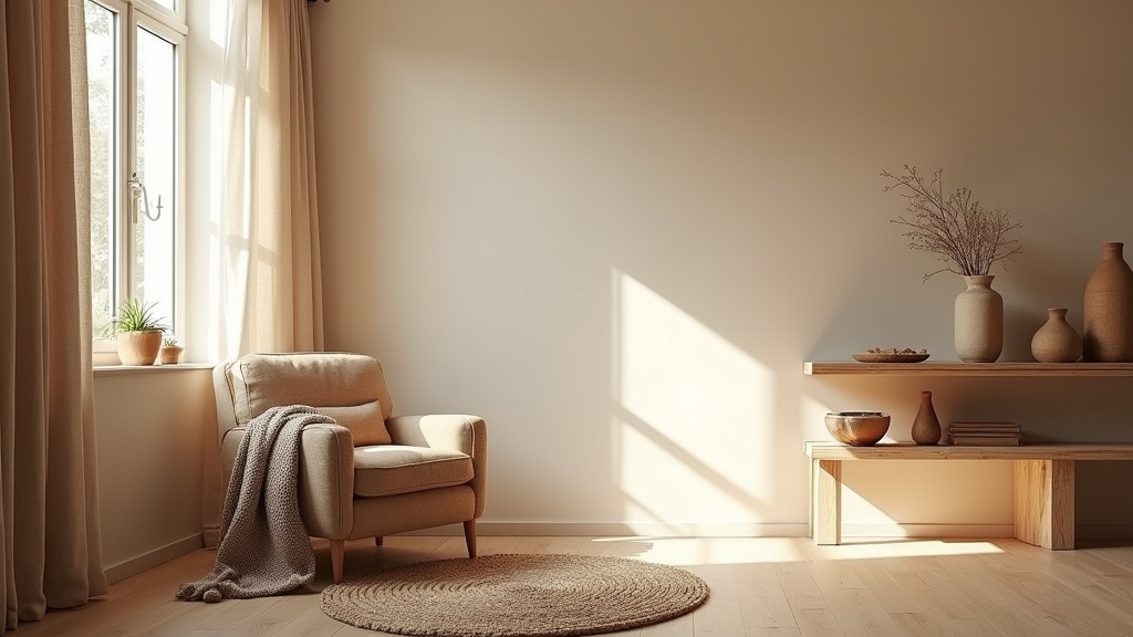 Cuisine moderne avec îlot central et mobilier en bois clair