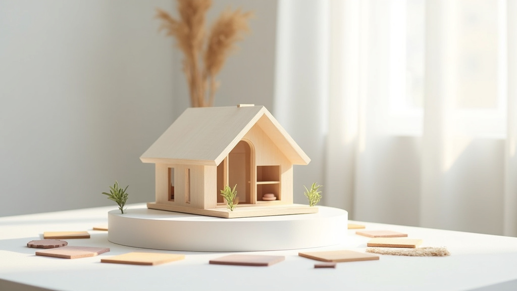 Un espace de vie extérieur aménagé avec une terrasse en bois, des meubles de jardin confortables et une végétation luxuriante, parfait pour la détente.