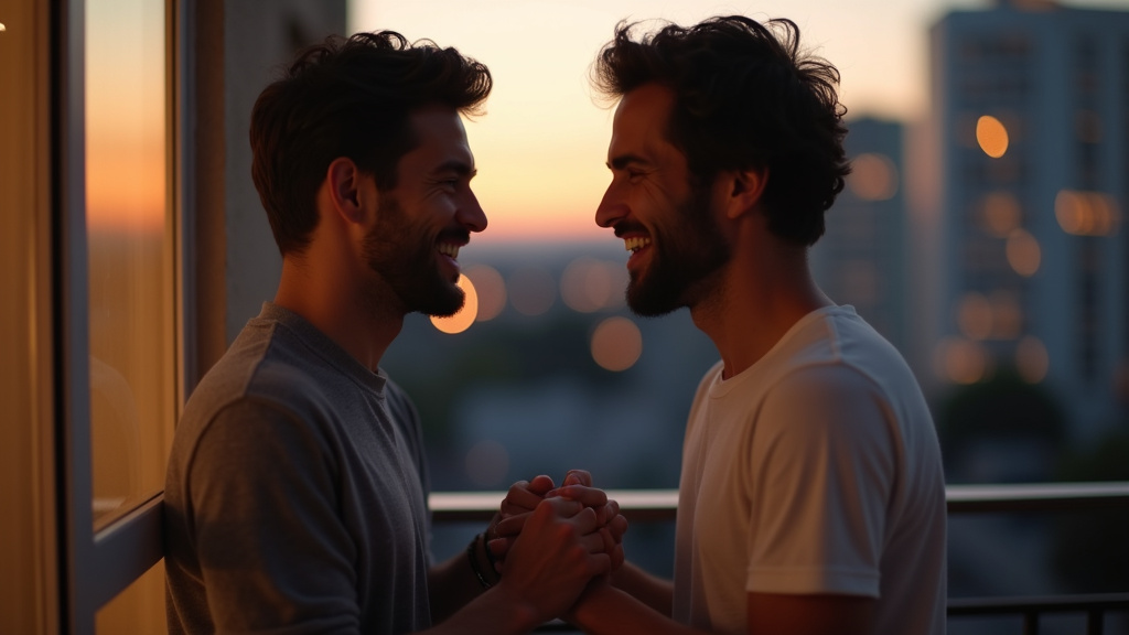 Interface d'application de rencontres gay spécialisée avec carte interactive et profils