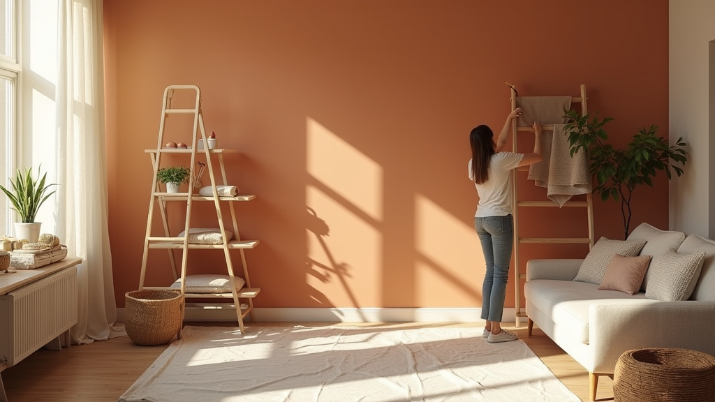 Salle de bain rénovée avec éléments de brico déco